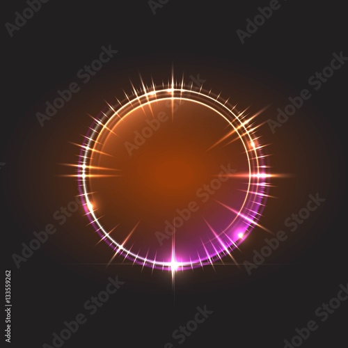 Energy abstract glow circles