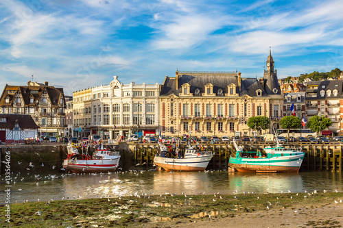Trouville and Touques river