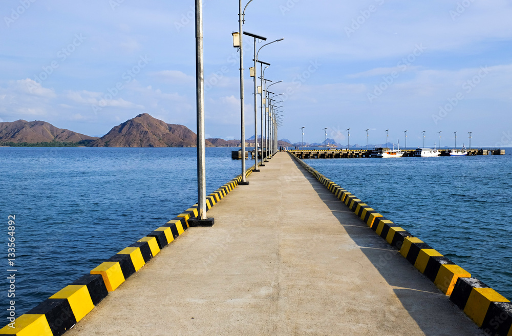 Concrete marine port