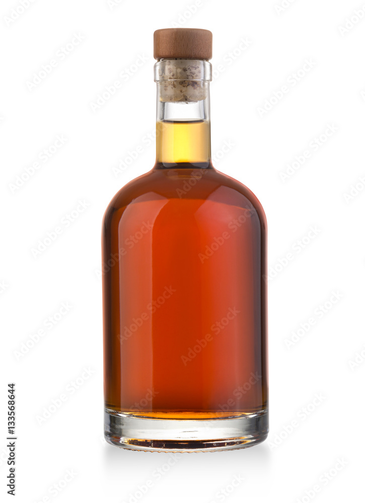 whiskey bottle on white whiskey bottle on white