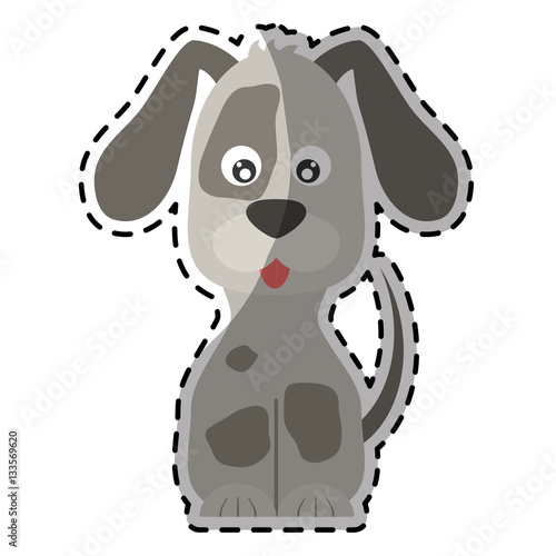 dog breed icon image vector illustration design 