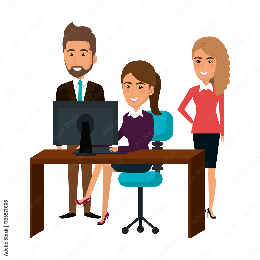 bussiness people working icon vector illustration design bussiness people working icon vector illustration design