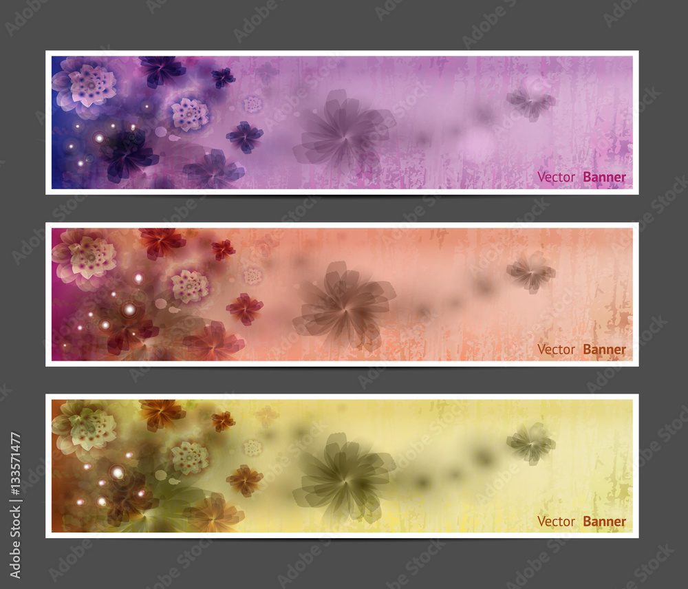 Abstract Flower Vector Background / Brochure Template / Banner. eps 10.