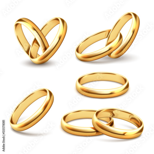 Gold wedding rings