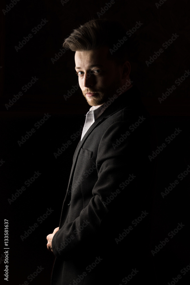 Fototapeta premium Caucasian man model.