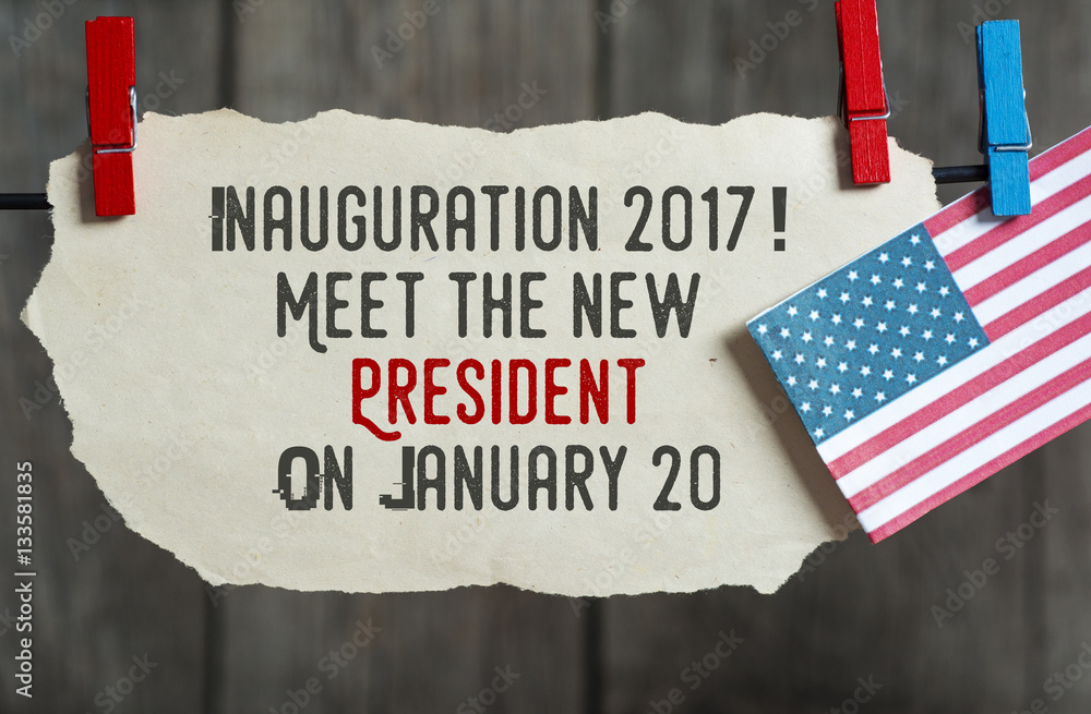 Presidential Inauguration Day On January 20, 2017. Americans celebrate