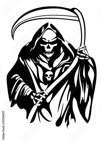 Grim Reaper vector Tattoo