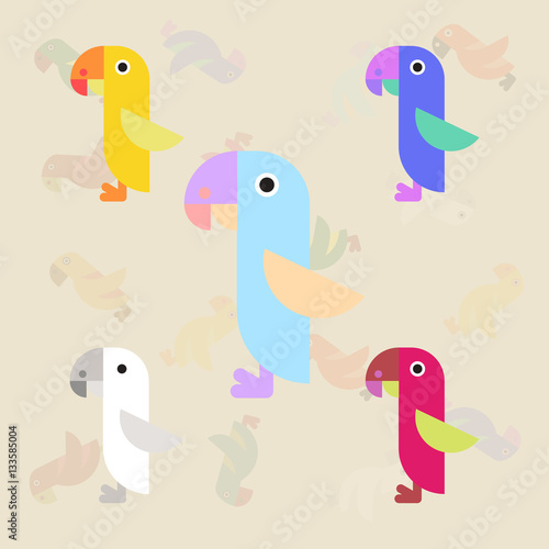Parrots set