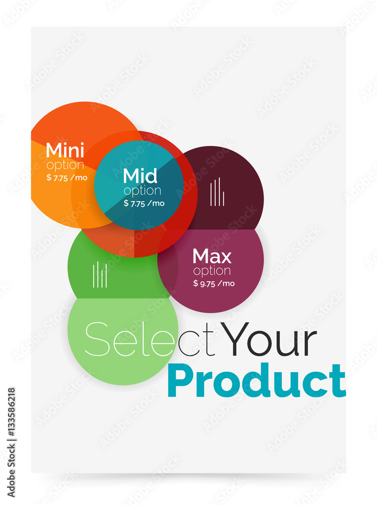 Business layout - select your product with sample options Business layout - select your product with sample options