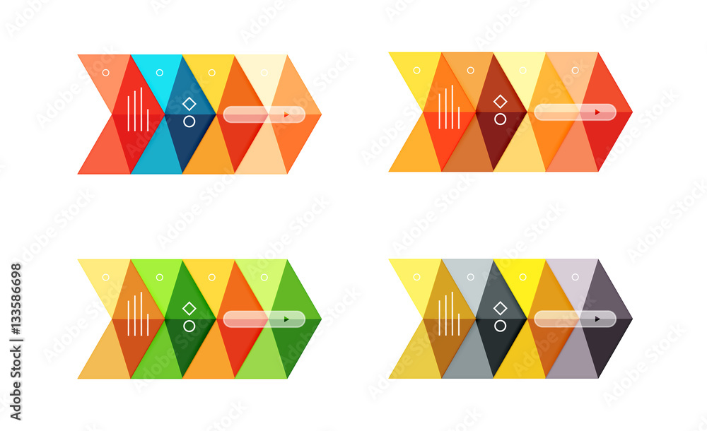 Vector blank infographic arrow templates Stock Vector | Adobe Stock