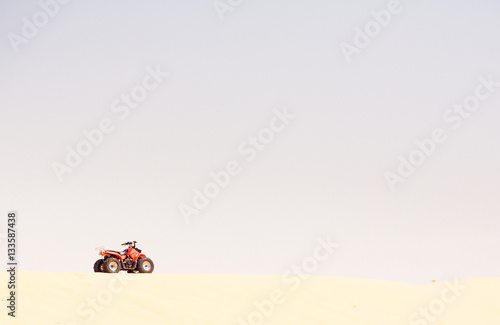 Quad Bike On Sand Dune