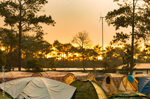 Landscape of Phukradung national park of Thailand photo