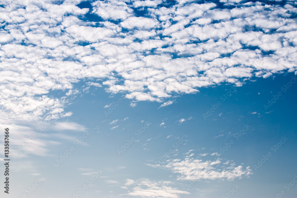 Fototapeta premium colorful dramatic sky with cloud at sunset