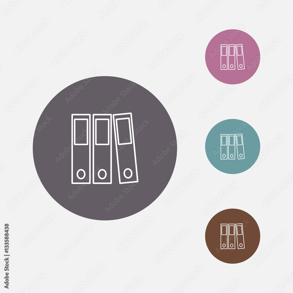 binder outline icon illustration binder outline icon illustration