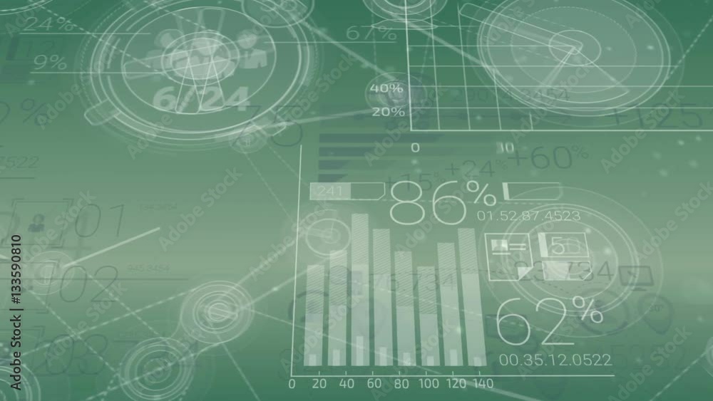 Green Corporate Background With Abstract Elements Of Infographics Green Corporate Background With Abstract Elements Of Infographics