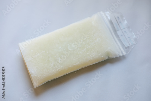 Frozen breast milk storage bags