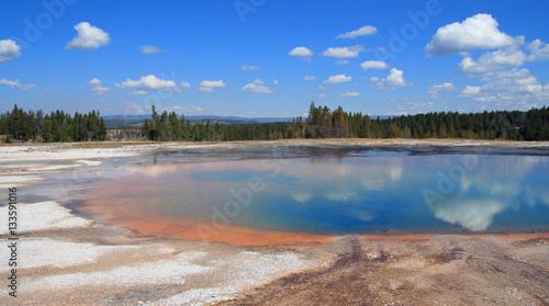 Turquoise Pool in the Midway Geyser Basin in Yellowstone NP in Wyoming USA