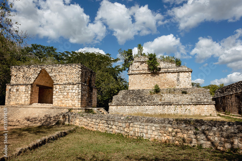 Arched Entrance to Ek Balam, a late classic Yucatec-Maya archaeological site located in Temozon, Yucatan, Mexico.
