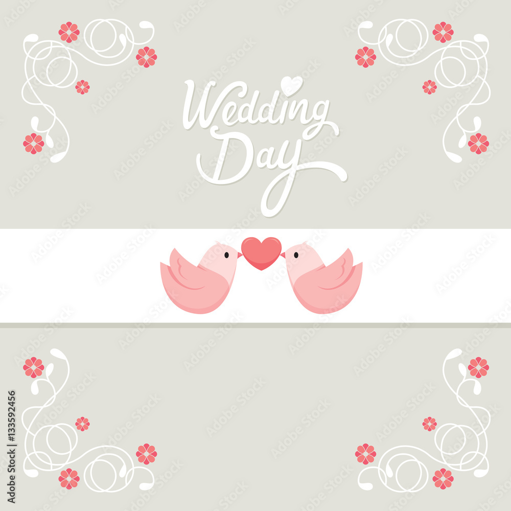 Wedding Invitation Card, 
Love, Relationship, Floral, Sweetheart, Engagement, Valentine’s Day