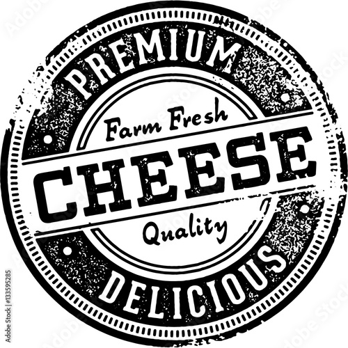 Premium Cheese Vintage Stamp