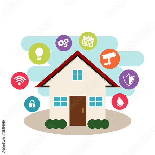 Smart home concept. Internet of things control.