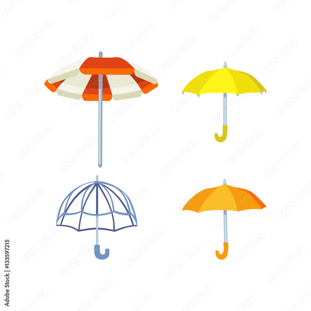 Obraz premium Umbrella vector illustration.