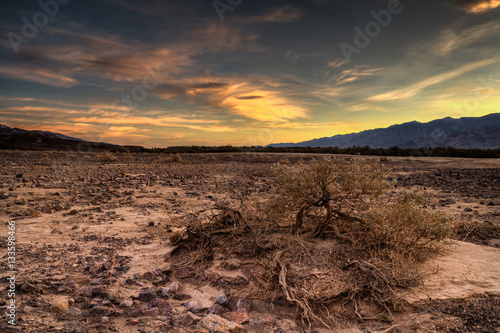 Sunset at Furnace Creek, Death Valley photo