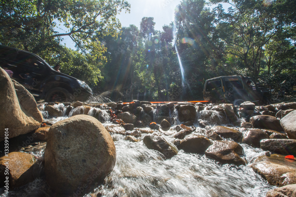Fototapeta premium Klong Pai Boon Waterfall in Chanthaburi province in Thailand