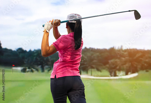 Golf woman player