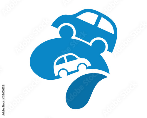 blue droplets car