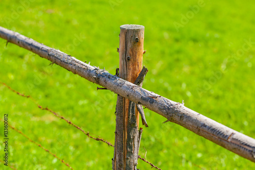 view of a fiels fence