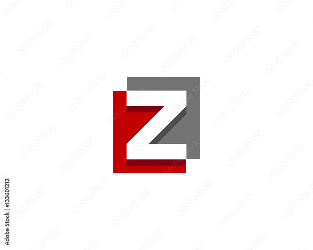 Initial Letter Z Negative Space Logo Design Element Initial Letter Z Negative Space Logo Design Element
