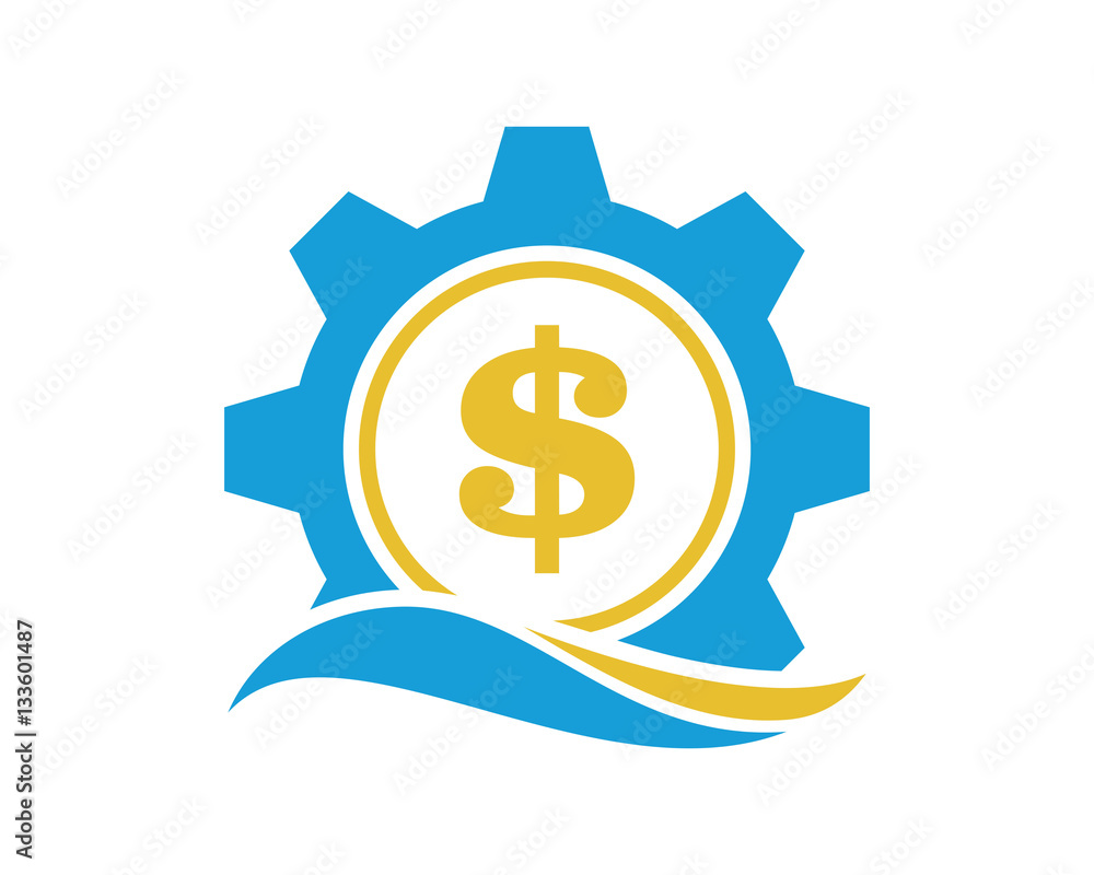 gear dollar icon gear dollar icon