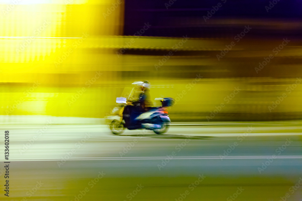 Fototapeta premium scooter in a European city