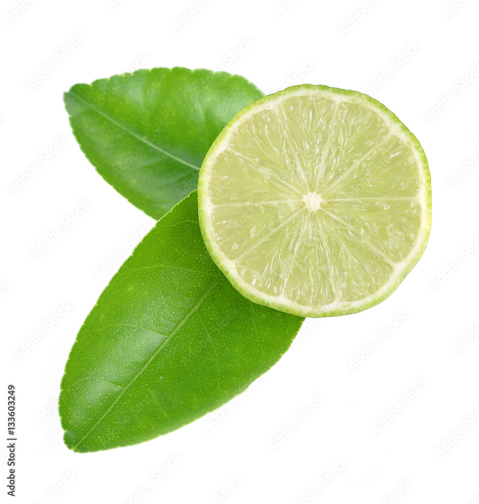 lime slices isolated on white background lime slices isolated on white background