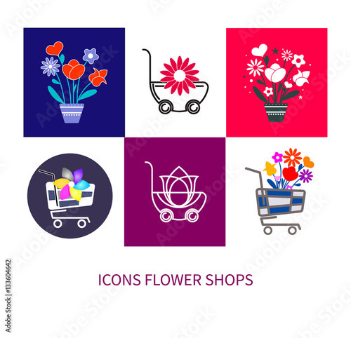  icons for flower shop