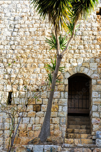 Remnants of Crusader castle in Israel photo