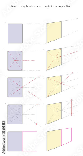 How to duplicate a rectangle in perspective