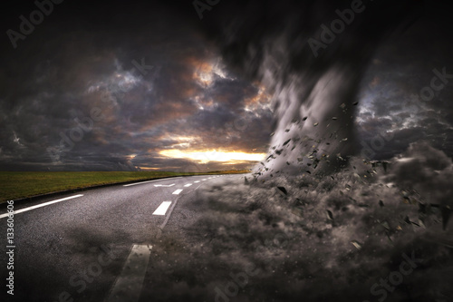 Fotografie Large Tornado disaster