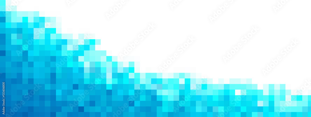 Pixel blue Background for card or poster - isolated vector illustration ...