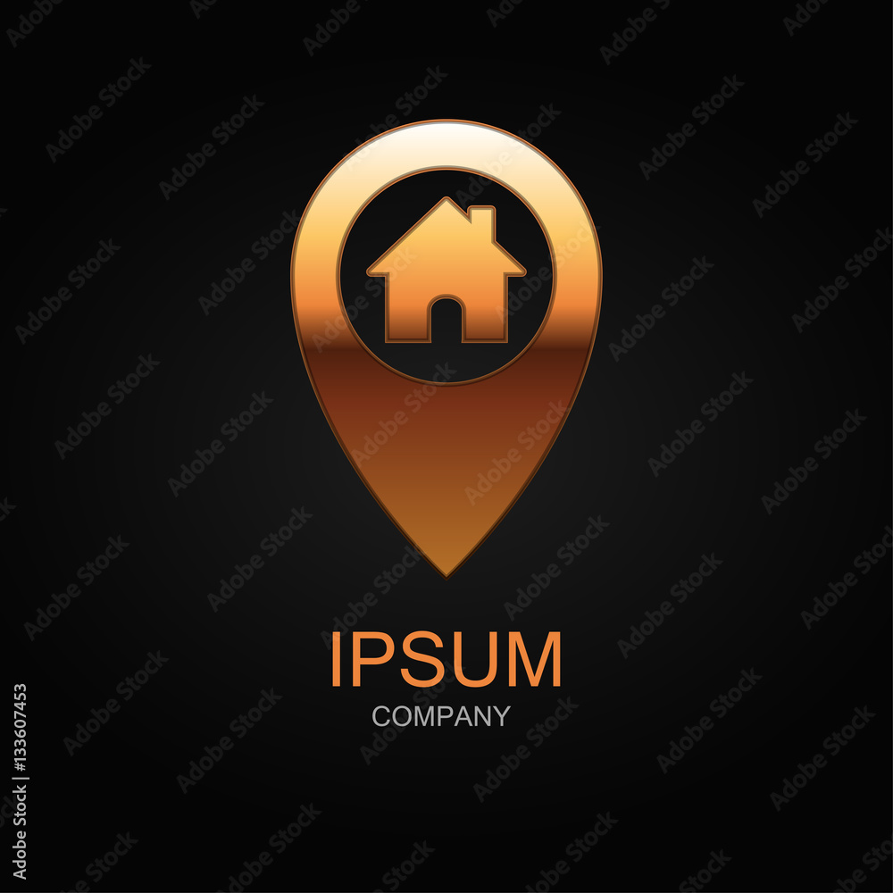 Map pin - vector icon. Map pin - vector icon.