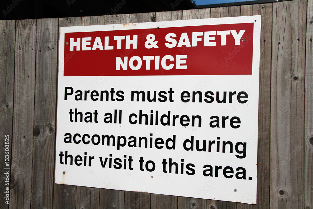 health and safety law in the UK concerning children playing and supervision.