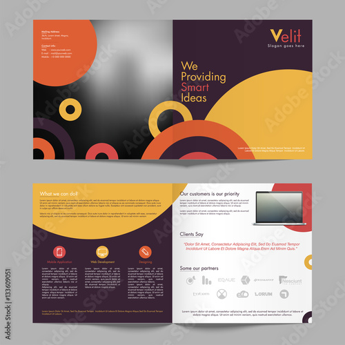 Professional Business Brochure Set.