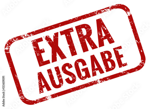 Extra Ausgabe Stempel rot 