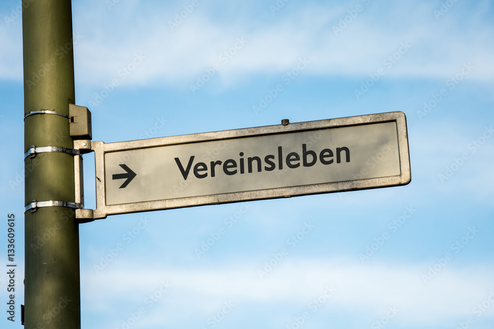 Fototapeta premium Schild 67 - Vereinsleben