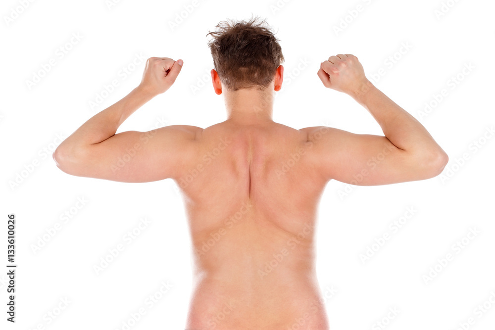 Young man's back Young man's back