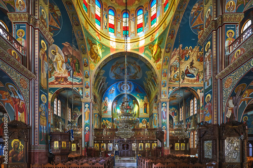 Interior of the Panagia Katholiki Cathedral in Limassol, Cyprus