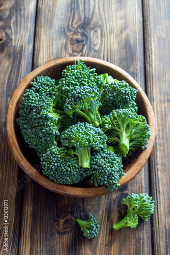 organic raw broccoli