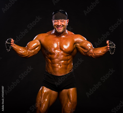 Wallpaper Mural Handsome muscular bodybuilder Torontodigital.ca