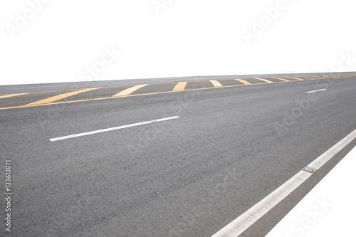 Asphalt background texture with some fine grain with road line o